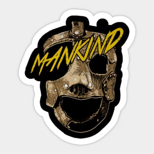 Mankind Mask Sticker